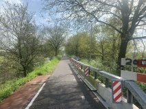 Verzakking in de Spoordijk door dassenburcht