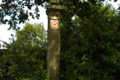 Grenspaal bij Nieuwkuijk