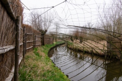 Vangpijp met rietscherm